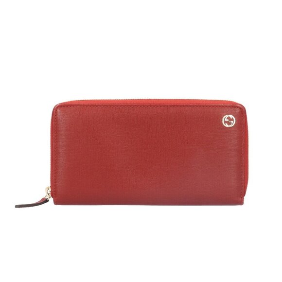 GUCCI Red Leather Wallet - Picture 1 of 8